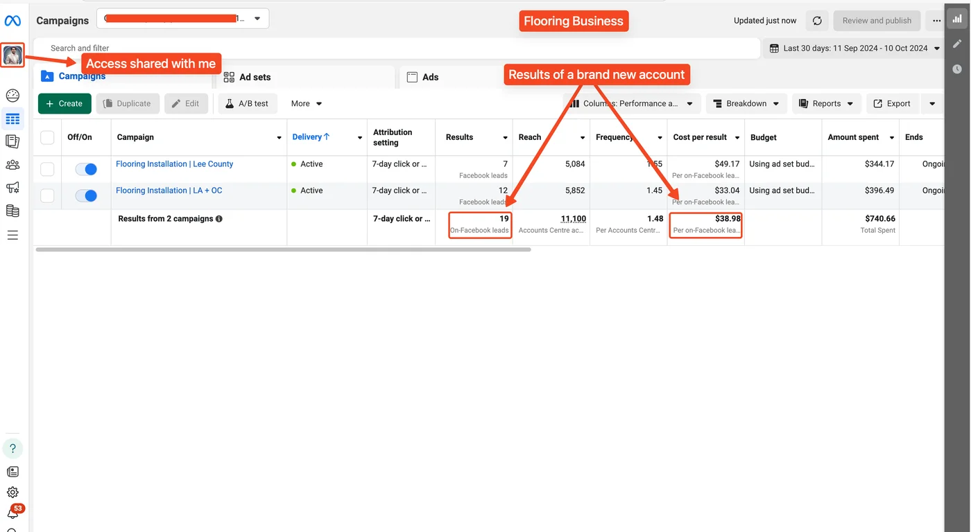 FB Ads – Flooring Business