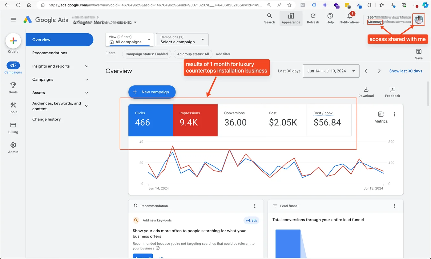 Google Ads – Countertops