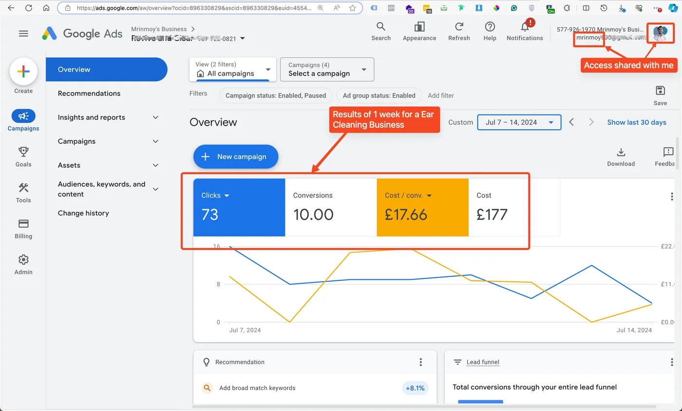 Google Ads – Earwax Clinic